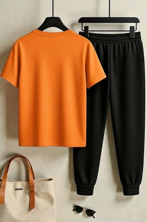 Unisex Its Okay To Tasarım Baskılı Tişört - 2'li Eşofman Takımı