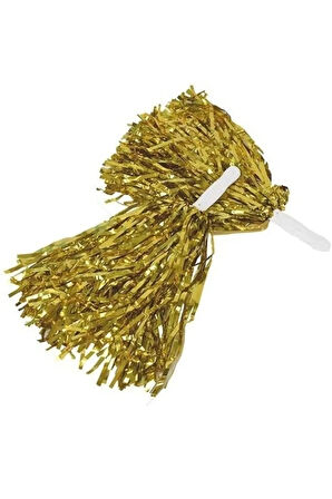 23 Nisan Kutlama Ponponları Metalik Çift Gold