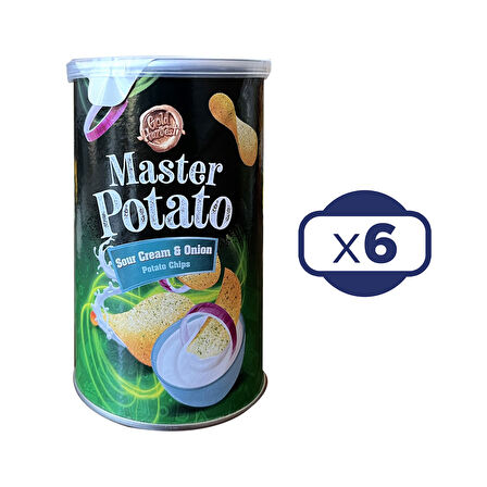 Master Potato Soğanlı & Ekşi Kremalı Cips 60 Gr x 3 Adet