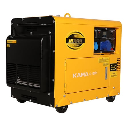 Kama By Reis KDK7500SC 6.9 kVA Dizel Kabinli Monofaze Jeneratör – Marşlı, Düşük Yakıt Tüketimli ve Sessiz Kesintisiz Güç