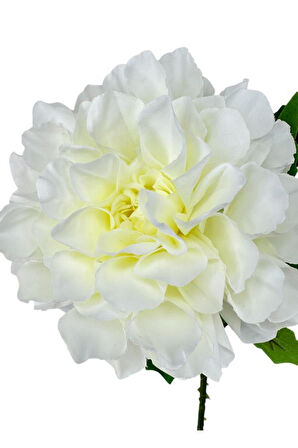 Yapay Çiçek Krizantem Beyaz Tek Dal Tomurcuklu 65*17cm Kumaş Çiçek Uzun Dal