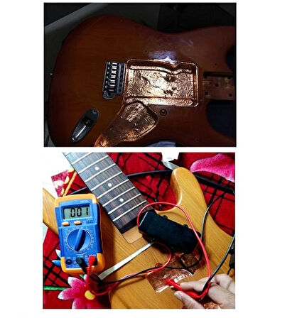 Four Season 5 Mm x 20 Mt Tek Taraflı Iletken Bakır Folyo Kapton Bant Cep Telefonu Gitar Salyangoz Kovucu