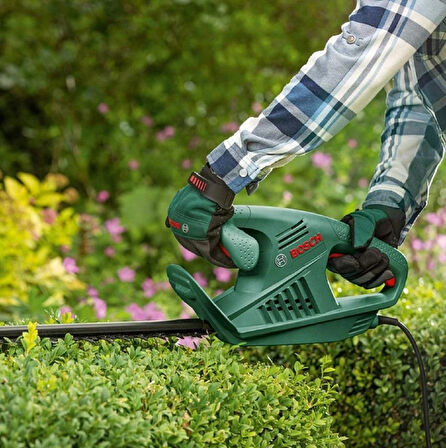 Bosch Easyhedgecut 45 Çit Kesme Makinesi +  Koruma Gözlüğü + Bakım Spreyi + Yedek Misina Seti