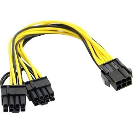 6 Pin To 2x8 Pin Psu Ekran Kartı Güç Çevirici Kablo