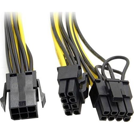 6 Pin To 2x8 Pin Psu Ekran Kartı Güç Çevirici Kablo