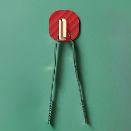 Roichil® 2li Yapışkanlı Retro Askılık Dolap Kapak Kulpu Kırmızı