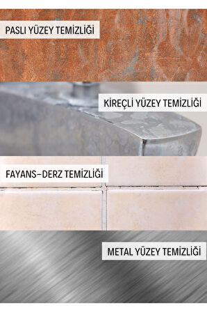 BESTTEM BANYO FAYANS TEMİZLEYİCİ PAS SÖKÜCÜ FAYANS DERZ METAL TEMİZLEYİCİ %100 BİTKİSEL 1000ML