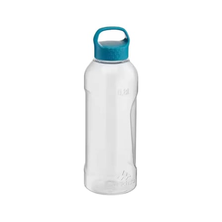 QUECHUA 0,8 L Şeffaf Outdoor Matara – Ecozen® Hafif Dayanıklı Kamp, Yürüyüş ve Günlük Su Şişesi