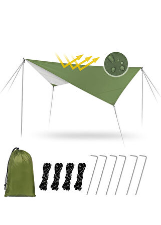 Ragnar Tarp Tente 3x4m Gerdirme Pileri ve Kazıklar Dahil