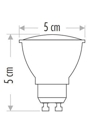  CT-4215 M SPOT LED AMPUL 7W Gu10 DUY MAVİ