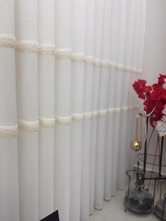 NİVEMESHOME PETEK EKRU  1/3 PİLELİ  TÜL PERDE