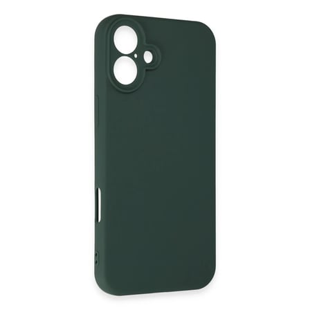 Apple iPhone 16 Plus Kılıf First Silikon - Koyu Yeşil
