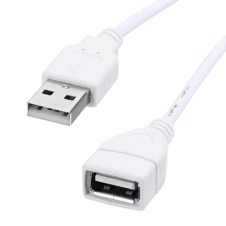 Lunatic 9660 Usb Power Data Kablo Açma Kapama Düğmeli Dişi Erkek Güç Ara Uzatma Kablosu 2 Metre