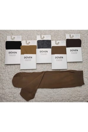 5'li Paket Cotton Dizaltı Mat Extra Yumuşak Renklij Pantolon Çorap