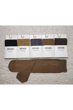 5'li Paket Cotton Dizaltı Mat Extra Yumuşak Renklij Pantolon Çorap