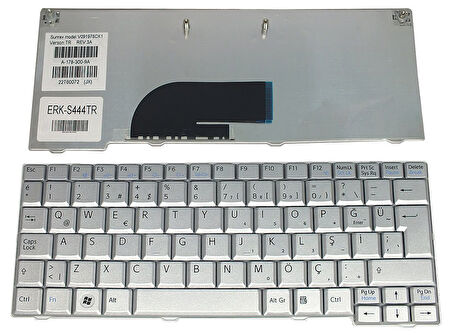 Sony Vaio VPCM  VPC-M VPCM12M1E VPCM13M1E Klavye Silver Türkçe