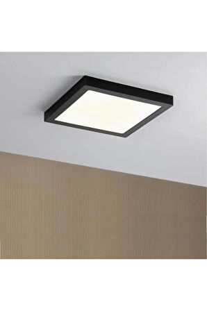 CT-5236 B 18W 6400K SIVA ÜSTÜ KARE LED PANEL SİYAH ÇERÇEVE