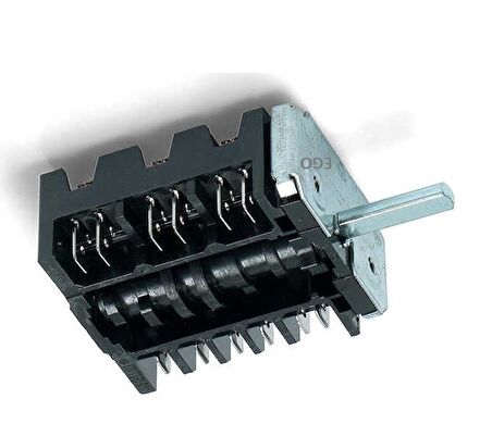 Altus 163100005 Fırın Komutatör Şalter , Kademe Anahtarı  6+6 Şalter - 6 Konum + Off