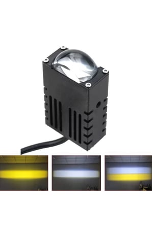 Super Slim Led Projektör Sarı Beyaz 40 W Motosiklet Sis Far Takımı