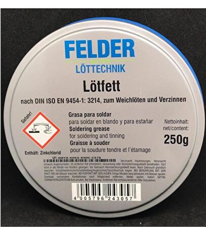 Lötfett Felder 250 Gram Kaliteli Lehim Pastası