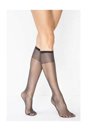 Kadın Çorabı (diz Altı) 12 Adet Süper Ince 15'den Mat