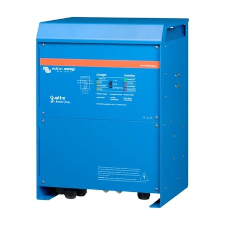 Victron Quattro 48/8000/110-100/100 48V 8000VA 6400W Şarjlı 110A Şarj, 100A Transfer Tam Sinüs İnvertör