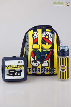 YENİ SEZON LİSANSLI FENERBAHÇE ANAOKUL ÇANTASI,BESLENME KABI VE 500 ML MATARA OKUL SETİ