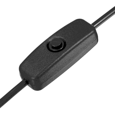 Lunatic 7360 Usb To Dc 5.5x2.1mm Güç Kablosu 1.5 Metre Açma Kapama Anahtarlı Switch 5V Power On/Off
