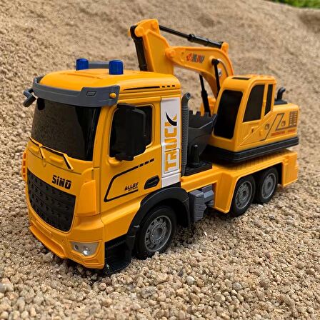 Uzaktan Kumandalı Sesli & Işıklı Excavate Truck Model Ekskavatör İnşaat Aracı