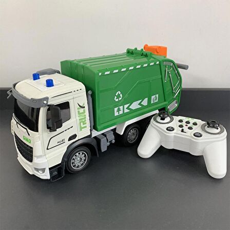 Uzaktan Kumandalı Sesli & Işıklı Garbage Truck Şehir Merkezi Temizlik Çöp Aracı