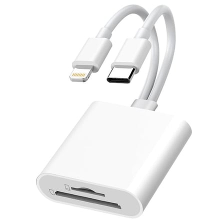 Lunatic 8360 Type-C Lightning Kart Okuyucu Micro SD TF Hafıza Kart Adaptörü Çevirici Çoklayıcı Sdhc