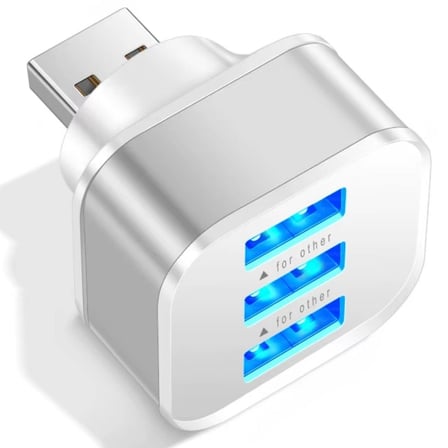 Lunatic 7560 Usb Hub 3 Port Çoklayıcı Adaptör Bilgisayar Laptop Araç Şarj Çoklu Çoğaltıcı
