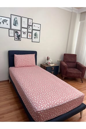 Tek Kişilik Lastikli Çarşaf (Yastıklı)