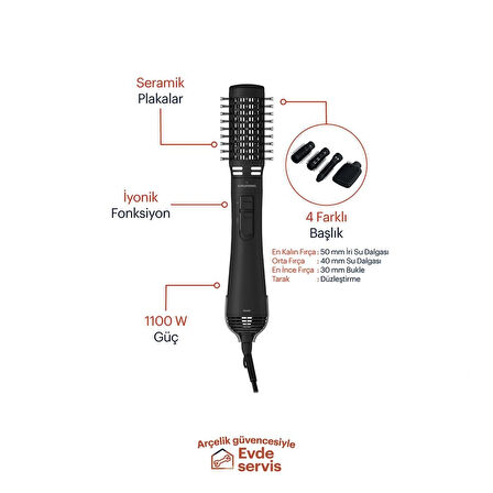 Grundig HS 7483 Saç Şekillendirici Fırça