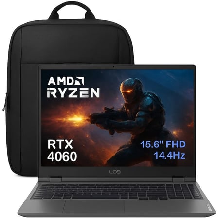 Lenovo Loq 15ARP9 83JC00FKTR CD107 Amd Ryzen 7-7435HS 32-Gbddr5 256 GB RTX4060 8gb 105W 144Hz Windows 11 Pro Fhd Gaming Laptop + Çanta