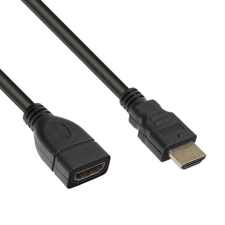 Parcbeny 29569 HDMI Erkek HDMI Dişi 2 Metre Gold Uzatma Kablo