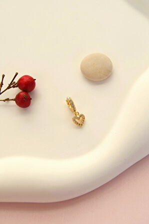 6 mm Kalpli Halka Piercing Forward Helix Tragus Kıkırdak Helix Kalp Piercing