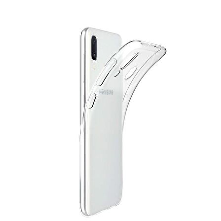 Gpack Samsung Galaxy A20s Kılıf Süper Silikon Yumuşak Arka KorumaNano Glass