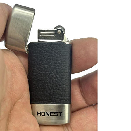 Honest Çakmak Matara Anahtarlık Matara Set Siyah