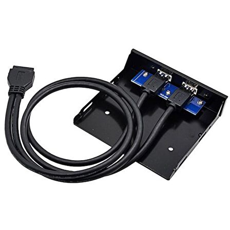 USB 3.0 Ön Panel 3.5 Inç 2Port usb 3.0 Hub 20pin Konnektörlü