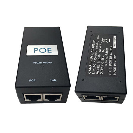 48 Volt POE Switch İnjector POE 48V POE Power POE Adaptör 48V 1A