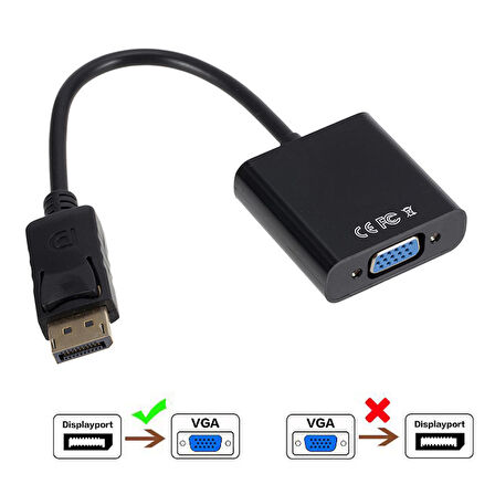 display to vga çevirici kablo display erkek vga 15 pin dişi kablo