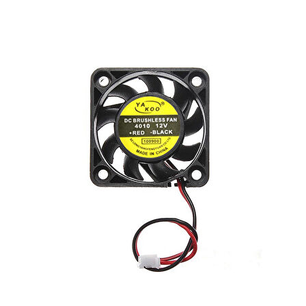 12 v 4cm 2 pinli soğutucu fan 4x4x1 cm fan 12 volt fan