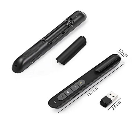 Sunum kumandası laser pointer kırmızı ışıklı sunum kumandası 