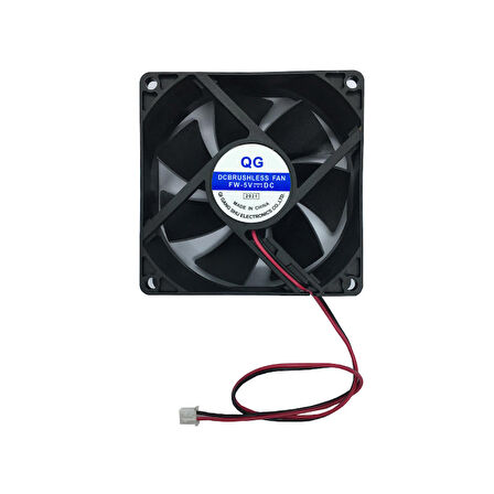 5v 8cm 2 pinli soğutucu fan 8x8x2.5 mm 5 volt fan