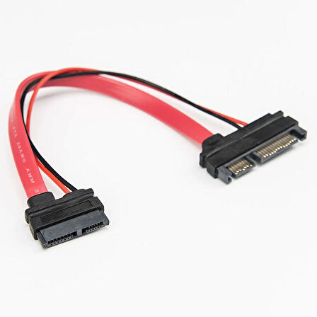 Sata data 22pin to 7+6 13 pin slimline sata çaevirici kablo