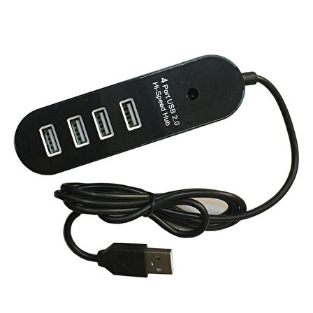 Usb 2.0  4 port Usb çoklayıcı usb 2.0 hub 1m kablolu power girişli