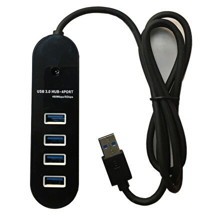 4 port Usb 3.0 çoklayıcı hub 1m kablolu power girişli usb 3.0 hub