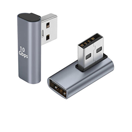 Usb 3.0 sağ ve sol açılı 90 derece dişi erkek usb 3.0 çevirici