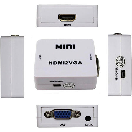 HDMI to VGA dönüştürücü HDMI2VGA dijital Analog HD dönüştürücü